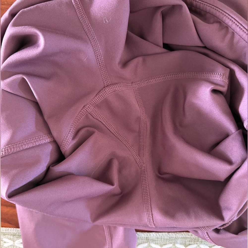 RBX 7/8 Length Mauve Activewear Leggings Side Pockets Size XL Yoga Workout - Picture 5 of 5